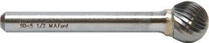 M.A. Ford Solid Carbide Edge Hog® Bur Ball End